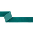 Single Faced Velvet Ribbon Made in Italy - 1.5" - Dark Turquoise - Sabine Collection