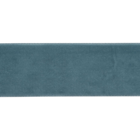 Single Faced Velvet Ribbon Made in Italy - 1.5" - French Blue - Sabine Collection