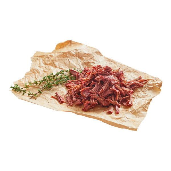 Chunk Foods Plant-Based Vegan Shredded Beef 1 lb. - 6/Case
