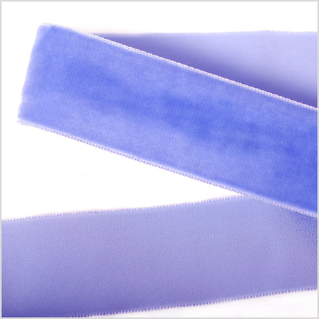 Single Faced Velvet Ribbon Made in Italy - 1.5" - Amparo Blue - Sabine Collection