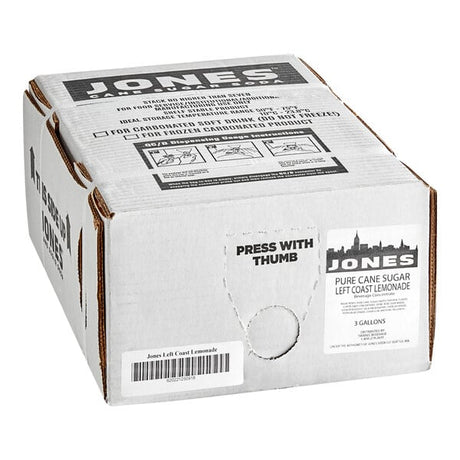 Jones Left Coast Lemonade Beverage Syrup 3 Gallon Bag in Box
