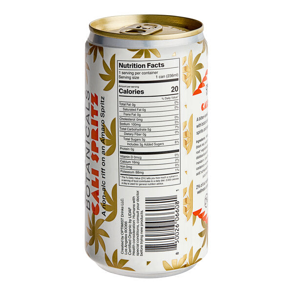 Optimist Botanicals Non-Alcoholic Cali Spritz 8 fl. oz. - 4/Pack