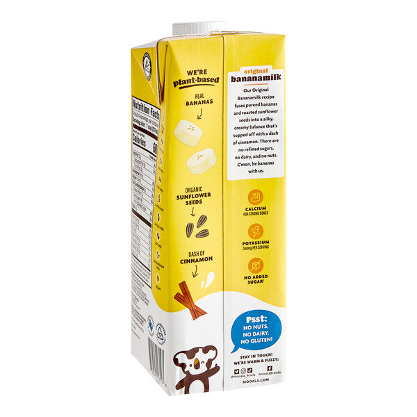Mooala Organic Plant-Based Banana Milk 32 fl. oz. - 6/Case