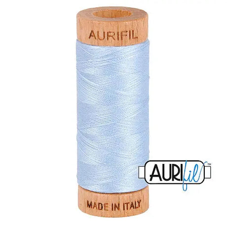 Cotton Thread 80wt Light Robins Egg Aurifil Spool