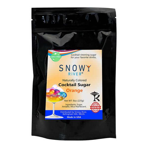 Snowy River Orange Cocktail Rimming Sugar 8 oz.