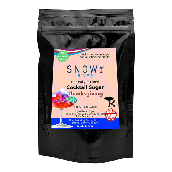 Snowy River Thanksgiving Cocktail Rimming Sugar 8 oz.