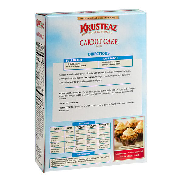 Krusteaz Professional 5 lb. Carrot Cake Mix - 6/Case