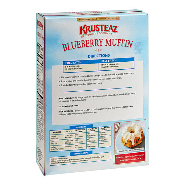 Krusteaz Professional 5 lb. Blueberry Muffin Mix - 6/Case