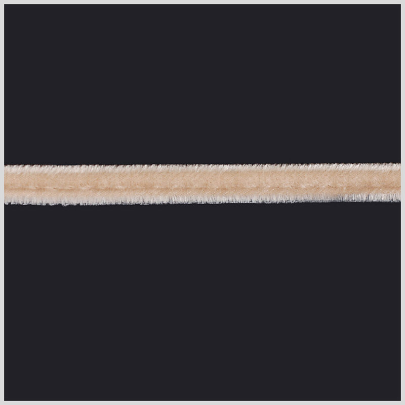 Beige Velvet Cord - 1/8"