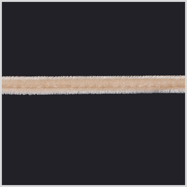 Beige Velvet Cord - 1/8"