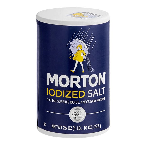 Morton Iodized Salt 26 oz. - 24/Case