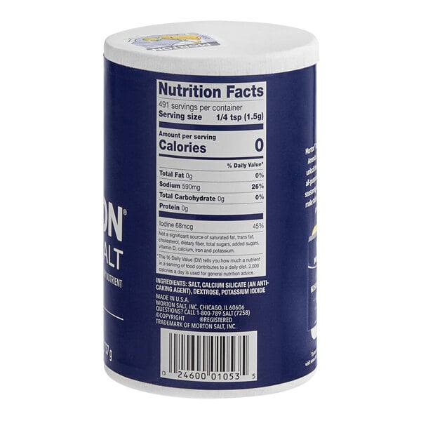 Morton Iodized Salt 26 oz. - 24/Case