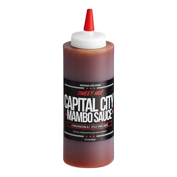 Capital City Sweet Hot Mambo Sauce 12 oz. Bottle - 12/Case