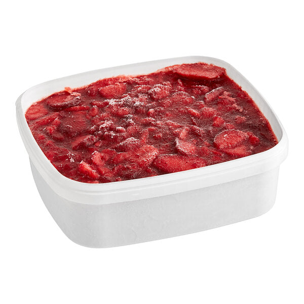 4+1 Sliced Strawberries 6.5 lb. - 6/Case