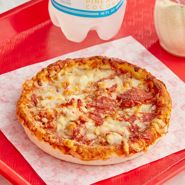 Red Baron Individually Wrapped Deep Dish Singles Pepperoni Pizza 5" - 12/Case