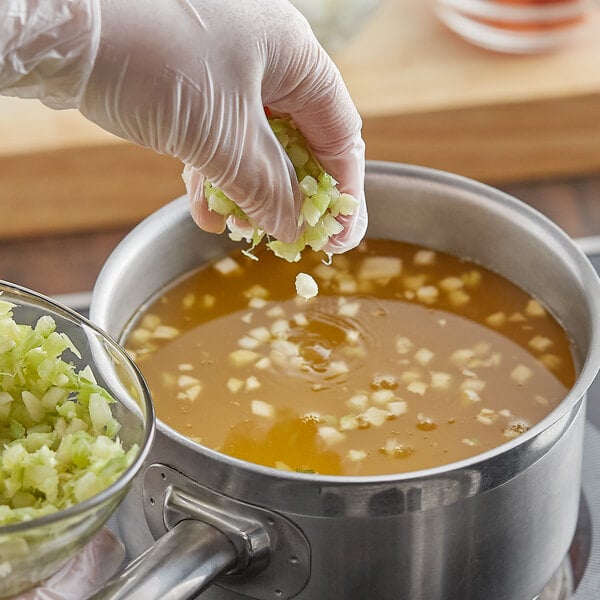 Fresh 1/4" Diced Celery 5 lb. - 4/Case