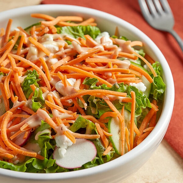 Fresh 1/16" Shredded Carrots 5 lb. - 4/Case