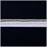 Italian Light and Dark Gray Velvet Piping - 0.625"