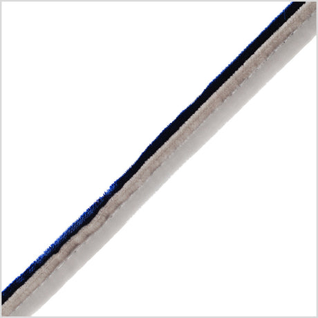 Italian Light Gray Velvet Piping - 0.625"