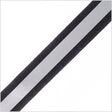 Black/Silver Grosgrain Ribbon - 1"