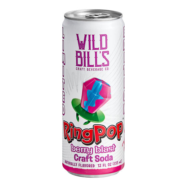 Wild Bill's Craft Beverage Co. Ring Pop Berry Blast Soda 12 fl. oz. - 12/Case