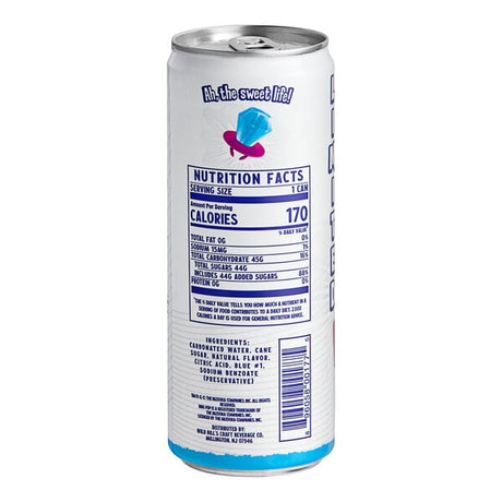 Wild Bill's Craft Beverage Co. Ring Pop Blue Raspberry Soda 12 fl. oz. - 12/Case