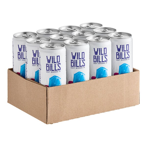 Wild Bill's Craft Beverage Co. Ring Pop Blue Raspberry Soda 12 fl. oz. - 12/Case