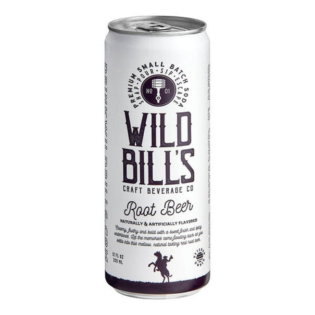 Wild Bill's Craft Beverage Co. Root Beer Soda 12 fl. oz. - 12/Case