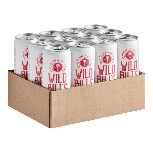 Wild Bill's Craft Beverage Co. Strawberry Cream Soda 12 fl. oz. - 12/Case