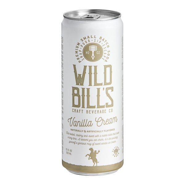 Wild Bill's Craft Beverage Co. Vanilla Cream Soda 12 fl. oz. - 12/Case