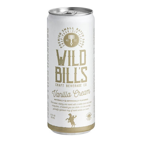 Wild Bill's Craft Beverage Co. Vanilla Cream Soda 12 fl. oz. - 12/Case