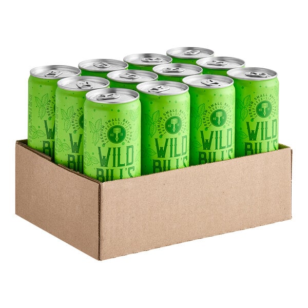 Wild Bill's Craft Beverage Co. Mojito Soda 12 fl. oz. - 12/Case