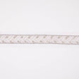 1.5" White/Silver Fancy Beaded Trim