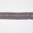1" Black/Silver Fancy Beaded Trim