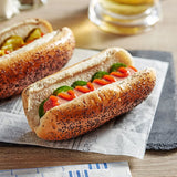 Turano Poppy Seed Hot Dog Bun 1.9 oz. - 144/Case