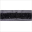 1.125" Black Fancy Beaded Trim