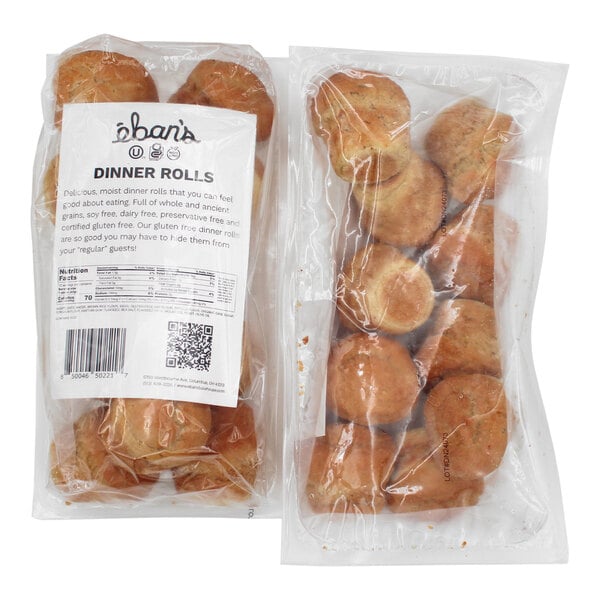 Eban's Bakehouse Gluten-Free Dinner Roll 1.5 oz. - 100/Case