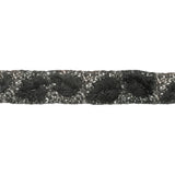 Black/White Fancy Beaded Trim