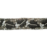 Black/White Fancy Beaded Trim