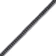 Black and Silver Fancy Beaded Trim - 0.75"