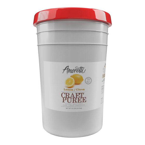 Amoretti Lemon Craft Puree 6 Gallon (55 lb.)