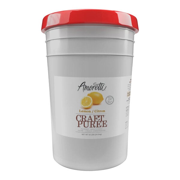 Amoretti Lemon Craft Puree 6 Gallon (55 lb.)