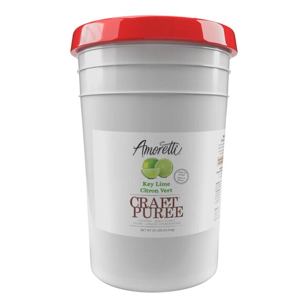 Amoretti Key Lime Craft Puree 6 Gallon (55 lb.)