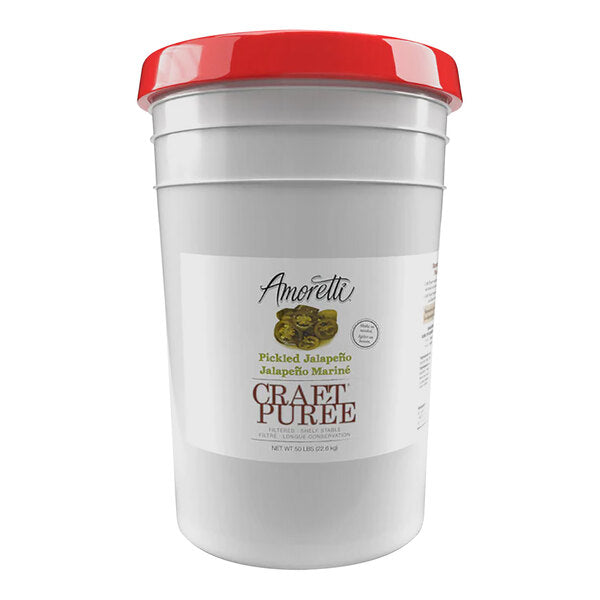 Amoretti Pickled Jalapeno Craft Puree 6 Gallon (50 lb.)