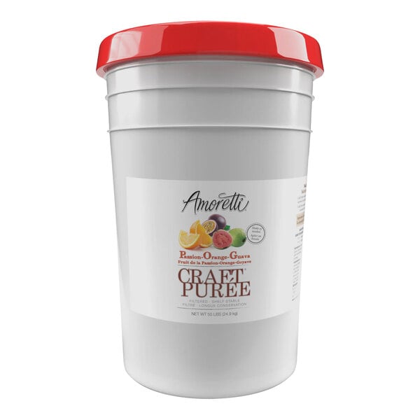 Amoretti Passion Fruit Orange Guava Craft Puree 6 Gallon (55 lb.)