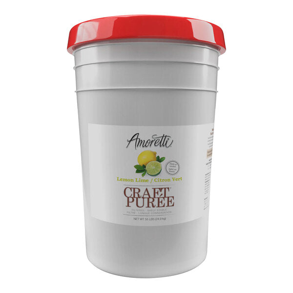 Amoretti Lemon-Lime Craft Puree 6 Gallon (55 lb.)