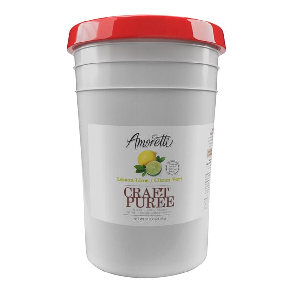 Amoretti Lemon-Lime Craft Puree 6 Gallon (55 lb.)