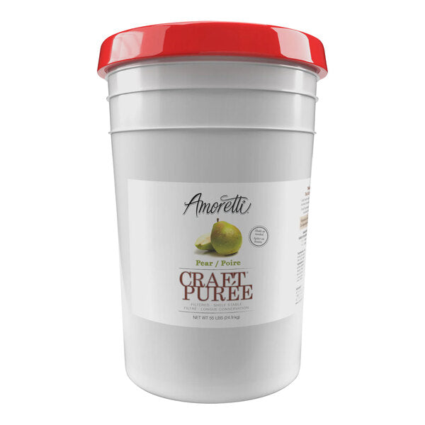 Amoretti Pear Craft Puree 6 Gallon (55 lb.)