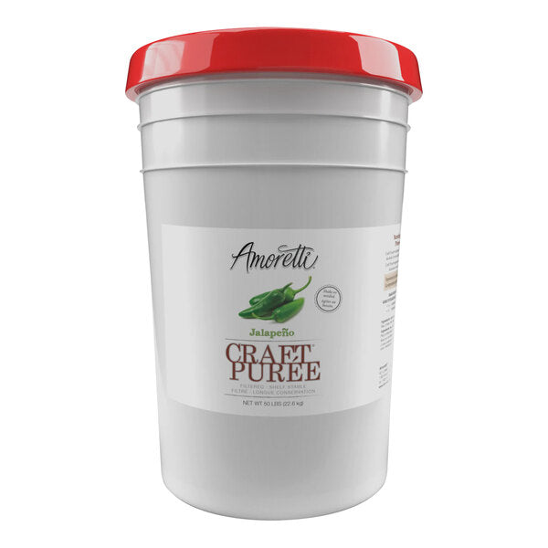 Amoretti Jalapeno Pepper Craft Puree 6 Gallon (50 lb.)