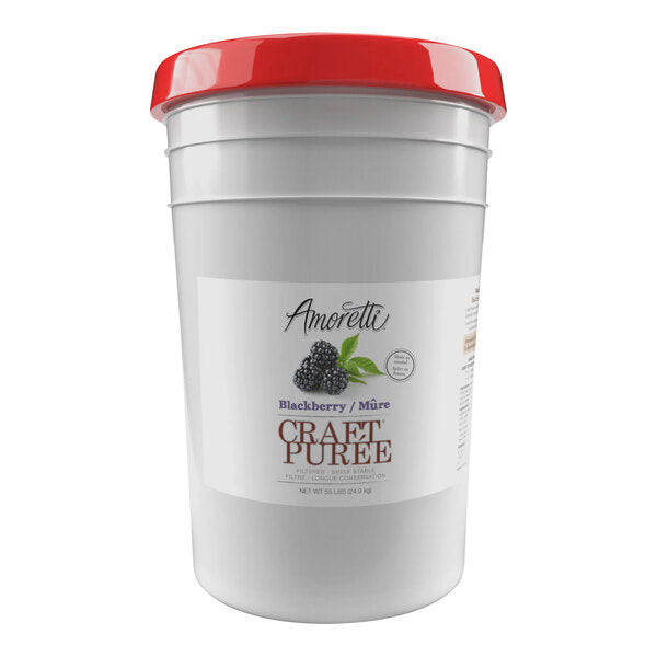 Amoretti Blackberry Craft Puree 6 Gallon (55 lb.)